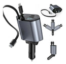 Carregador de celular USB tipo C retrátil C1 para carro