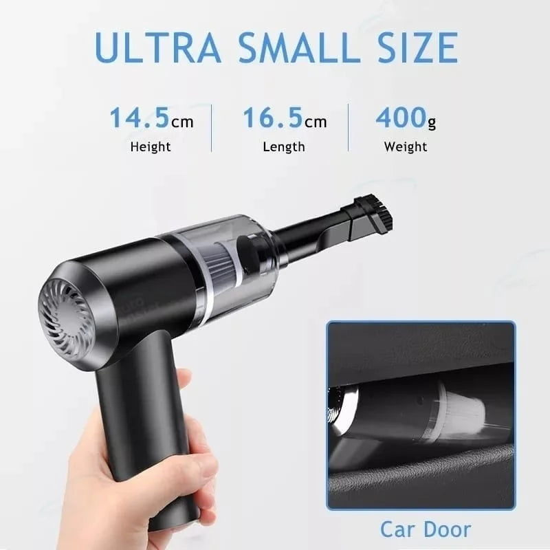 Mini aspirador de pó portátil automotivo doméstico potente recarregável